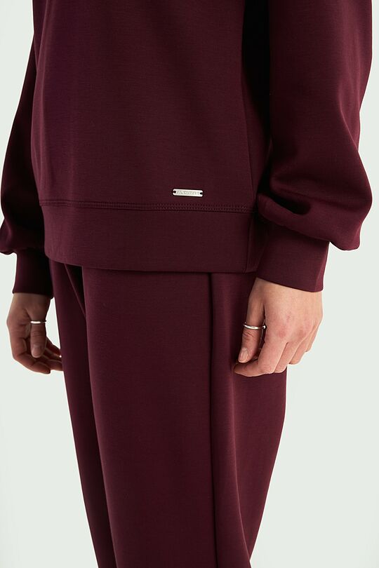 Crewneck sweatshirt with lyocell 3 | PURPLE | Audimas