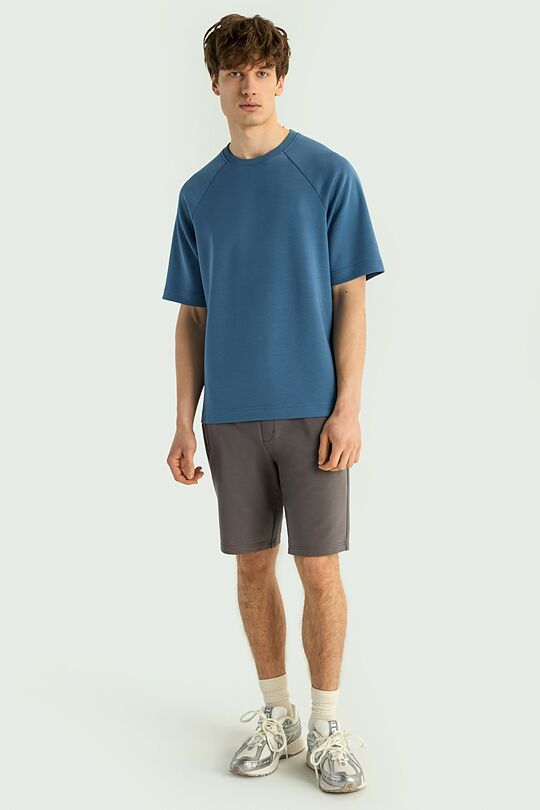 Stretch cotton French terry sweatshorts 1 | GREY | Audimas