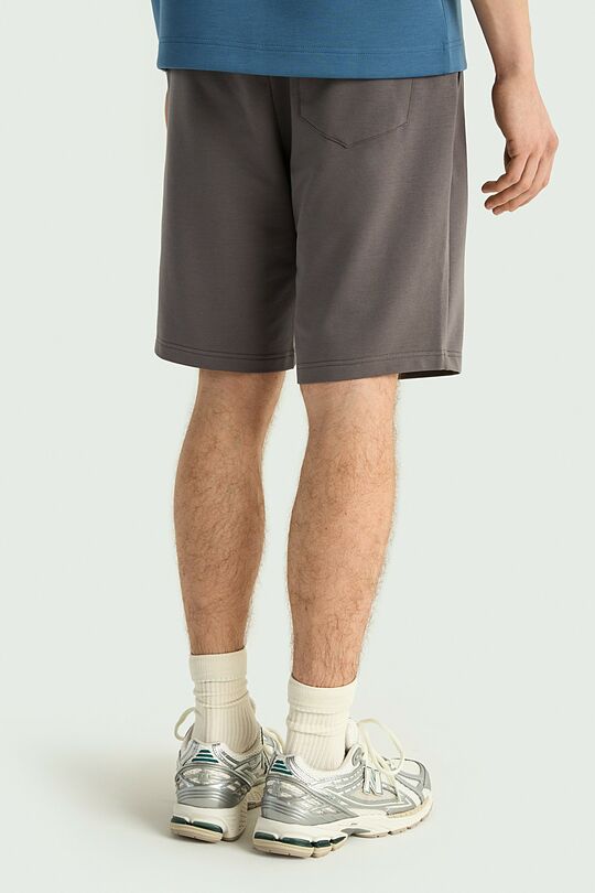 Stretch cotton French terry sweatshorts 3 | GREY | Audimas
