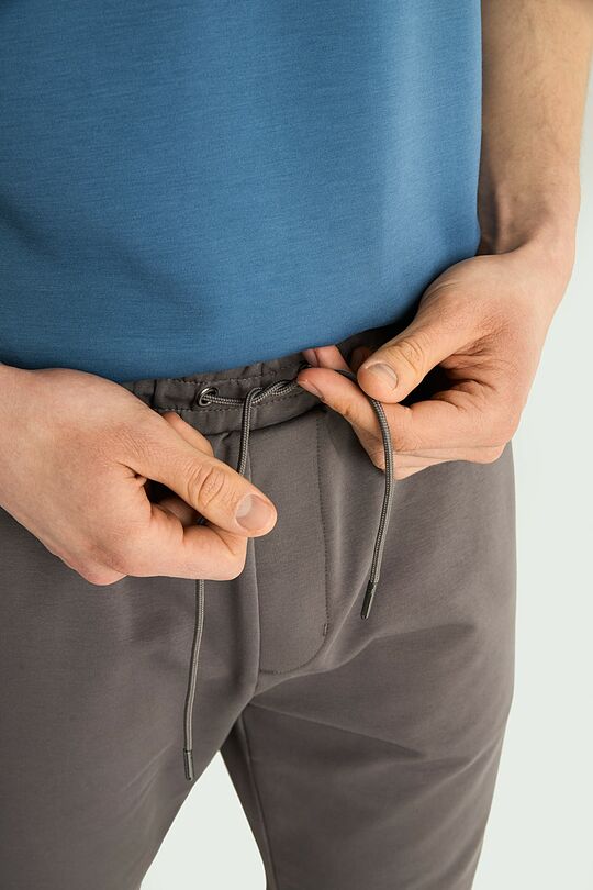 Stretch cotton French terry sweatshorts 4 | GREY | Audimas