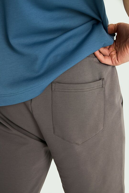 Stretch cotton French terry sweatshorts 6 | GREY | Audimas