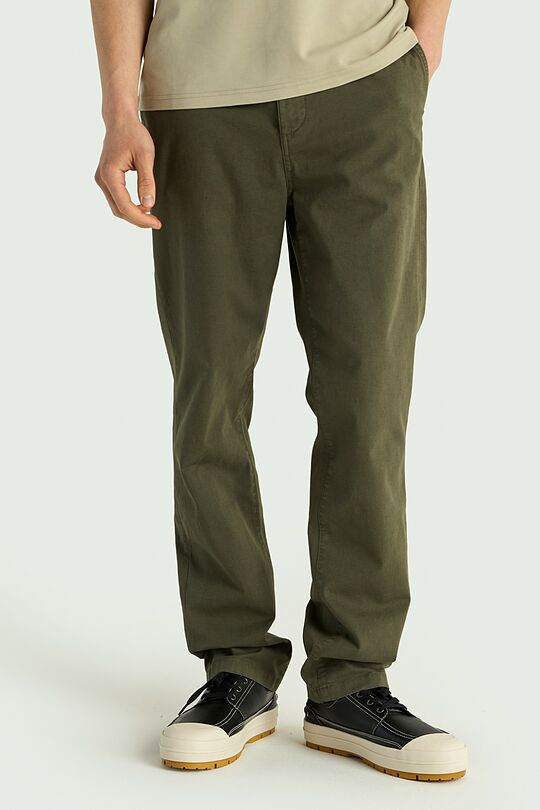 Classic style cotton pants 2 | Dark green | Audimas