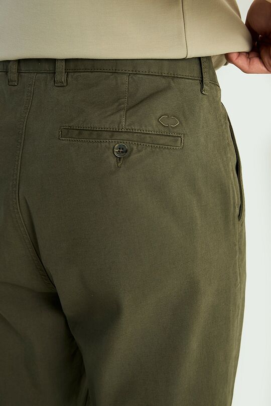 Classic style cotton pants 4 | Dark green | Audimas