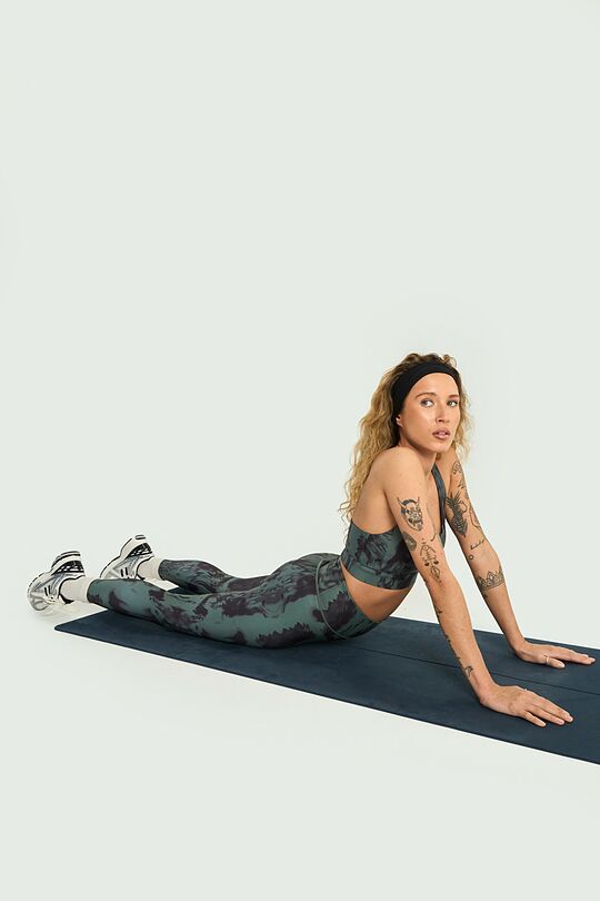 Strappy sports bra 4 | Dark green | Audimas