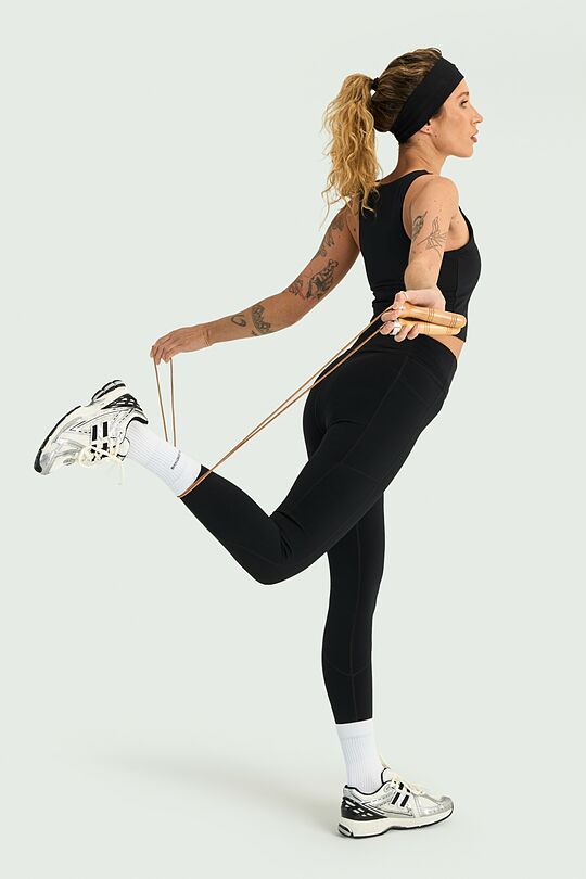 Leggings with pockets 5 | BLACK | Audimas