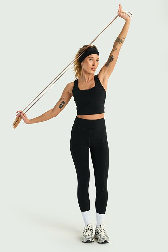 Leggings with pockets 1 | BLACK | Audimas