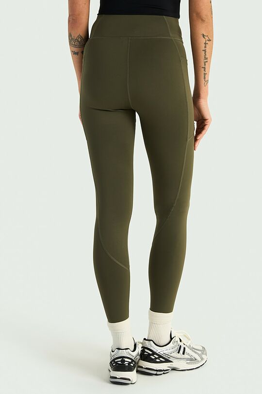 Leggings with pockets 3 | Dark green | Audimas