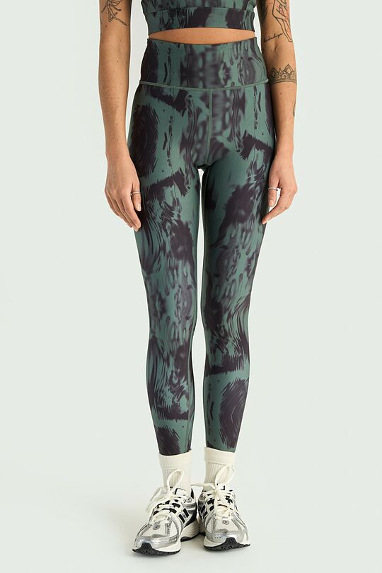 Leggings with waist pocket 2 | Dark green | Audimas