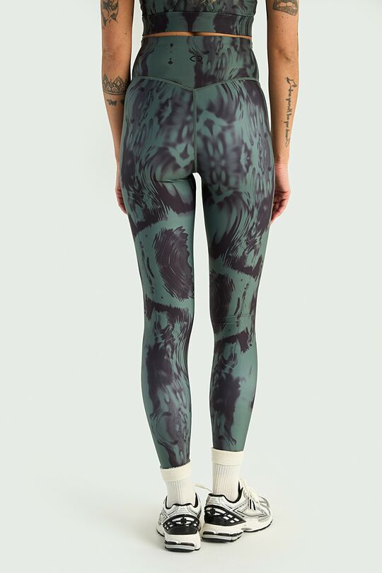 Leggings with waist pocket 3 | Dark green | Audimas