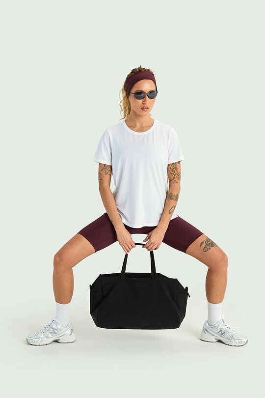 Active T-shirt with slits 5 | WHITE | Audimas