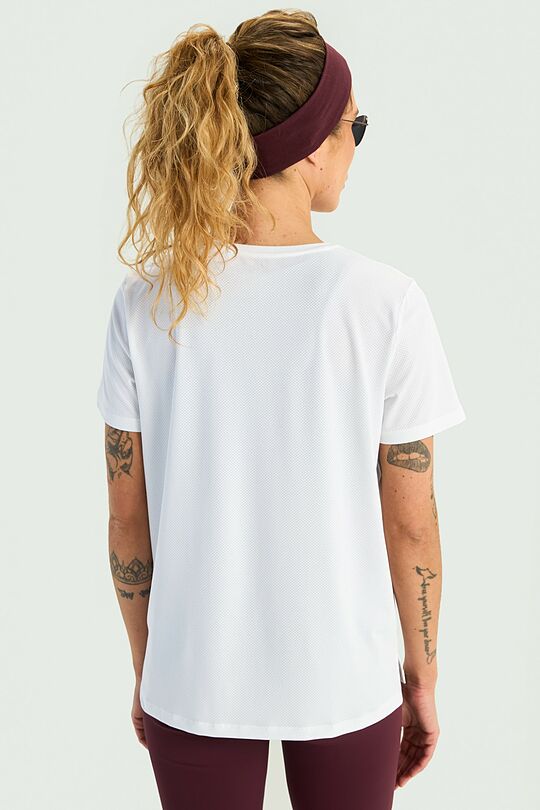 Active T-shirt with slits 3 | WHITE | Audimas