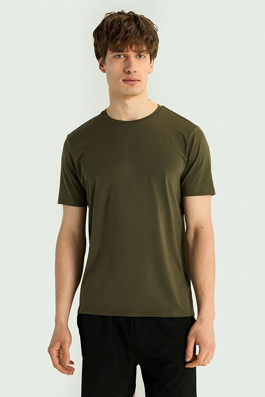 Synthetic active T-shirt 1 | Dark green | Audimas