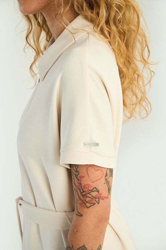 Full-zip dress with lyocell 3 | Cream | Audimas