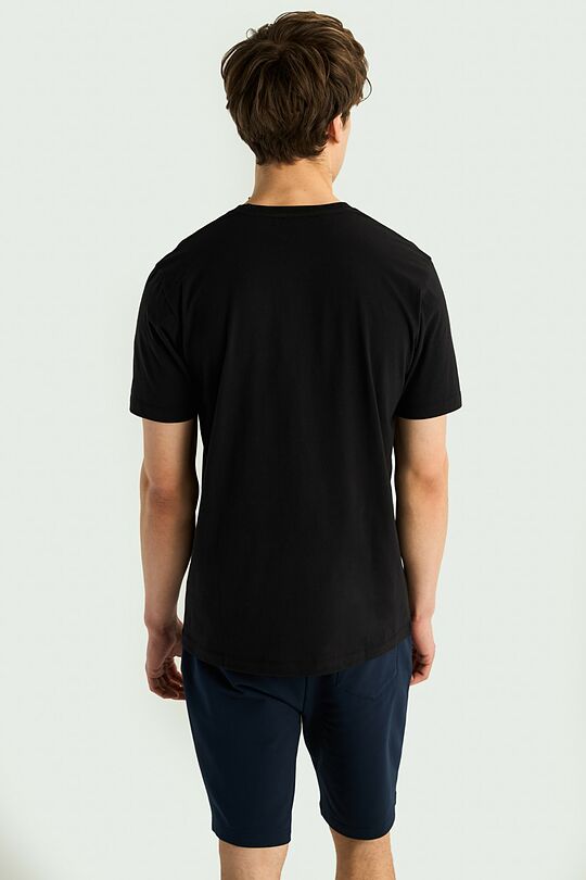 Short sleeve cotton T-shirt 2 | BLACK | Audimas