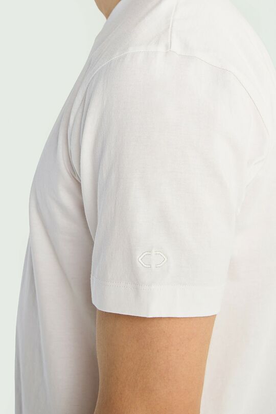 Short sleeve cotton T-shirt 3 | WHITE | Audimas