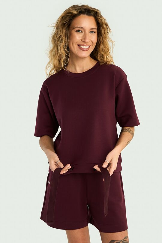 Short sleeve lyocell top 1 | PURPLE | Audimas