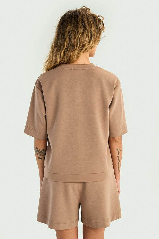 Short sleeve lyocell top 2 | BROWN | Audimas
