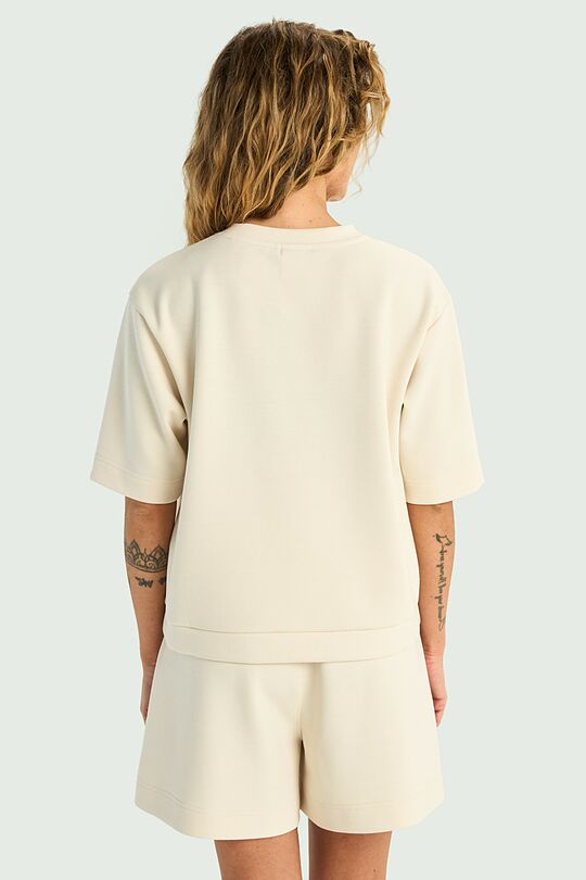 Short sleeve lyocell top 3 | Cream | Audimas