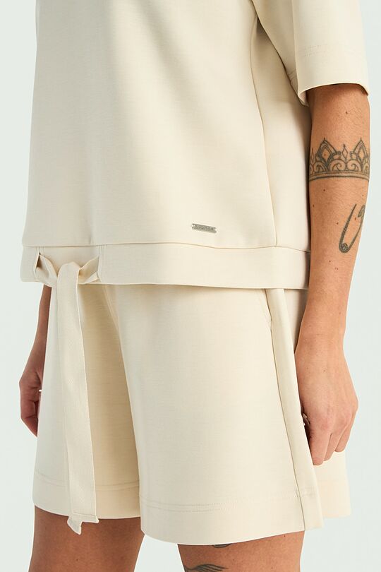Short sleeve lyocell top 4 | Cream | Audimas