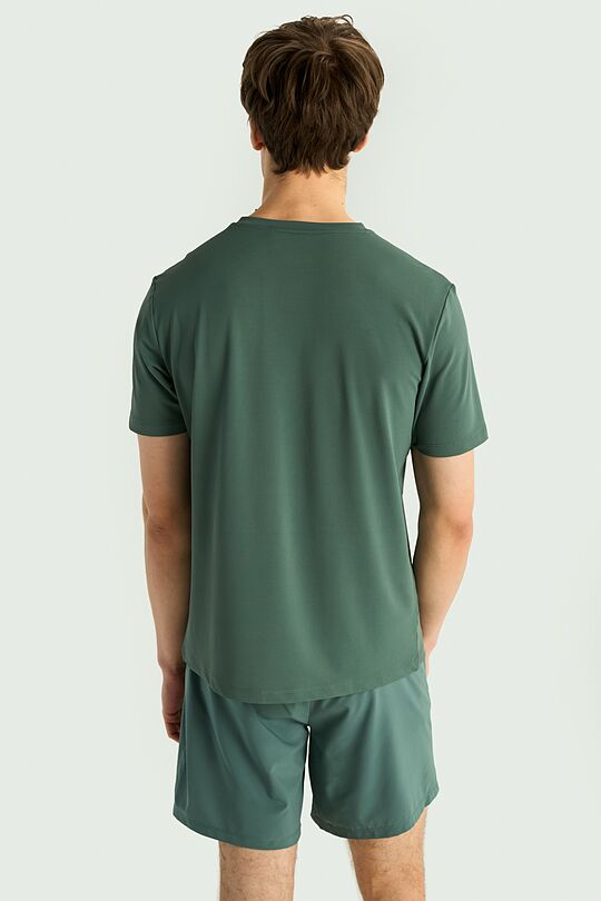 Synthetic pique active T-shirt 2 | Dark green | Audimas