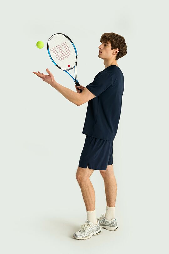 Synthetic pique active T-shirt 5 | Dark blue | Audimas