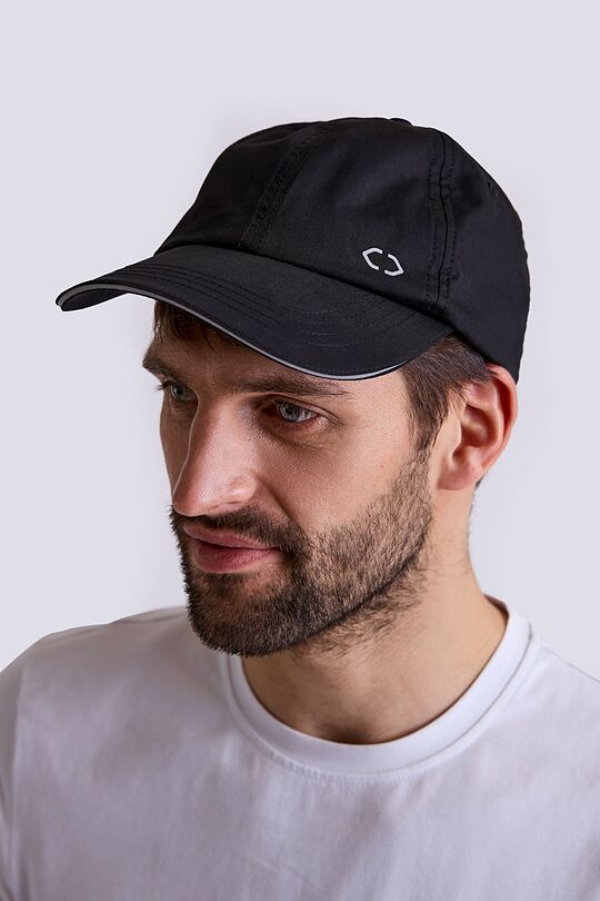 Lightweight POPLIN cotton cap 2 | BLACK | Audimas