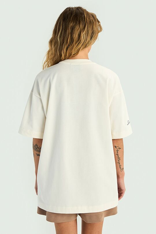 Short sleeves cotton T-shirt Bison 4 | Cream | Audimas