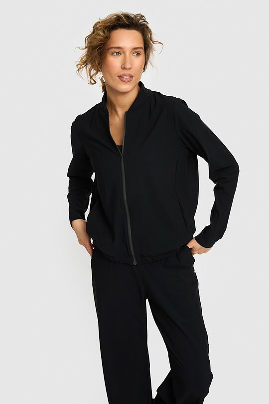 SENSITIVE fabric full-zip jacket 1 | BLACK | Audimas