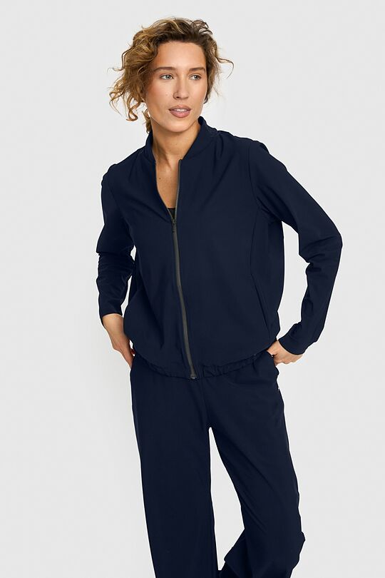 SENSITIVE fabric full-zip jacket 1 | Dark blue | Audimas
