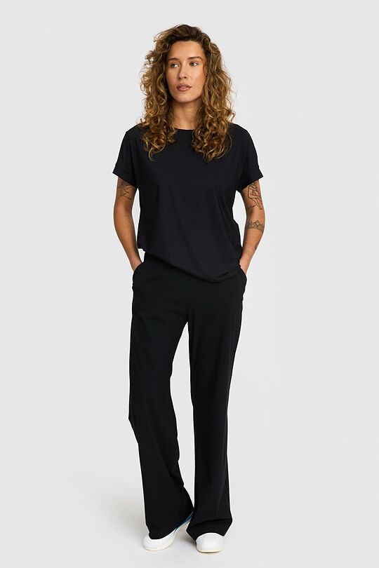 SENSITIVE fabric relaxed fit pants 1 | BLACK | Audimas