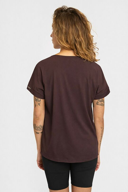 SENSITIVE fabric T-shirt 3 | BROWN | Audimas