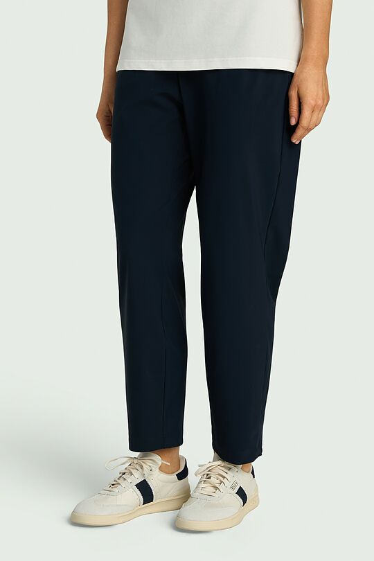 SENSITIVE fabric tapered fit pants 2 | Dark blue | Audimas