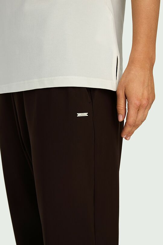 SENSITIVE fabric tapered fit pants 4 | BROWN | Audimas