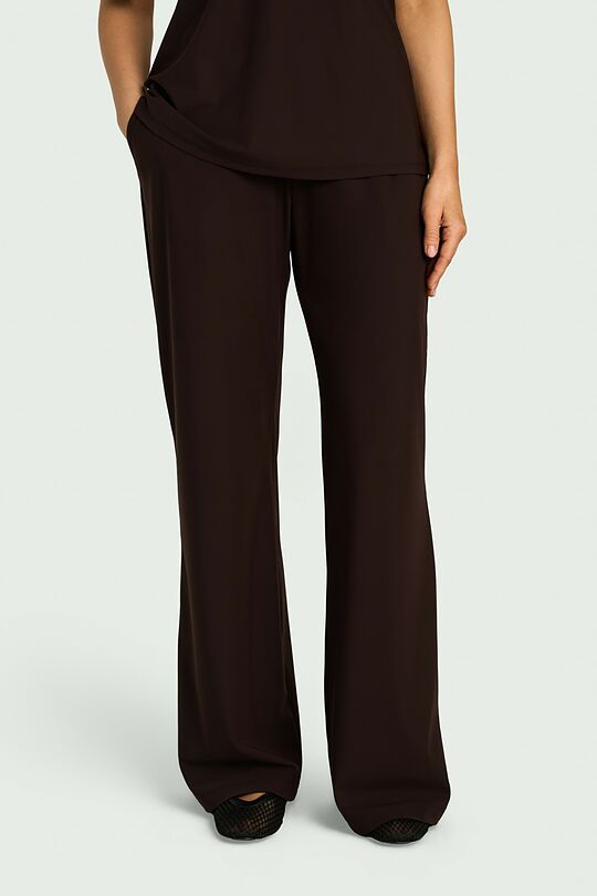 SENSITIVE fabric relaxed fit pants 3 | BROWN | Audimas