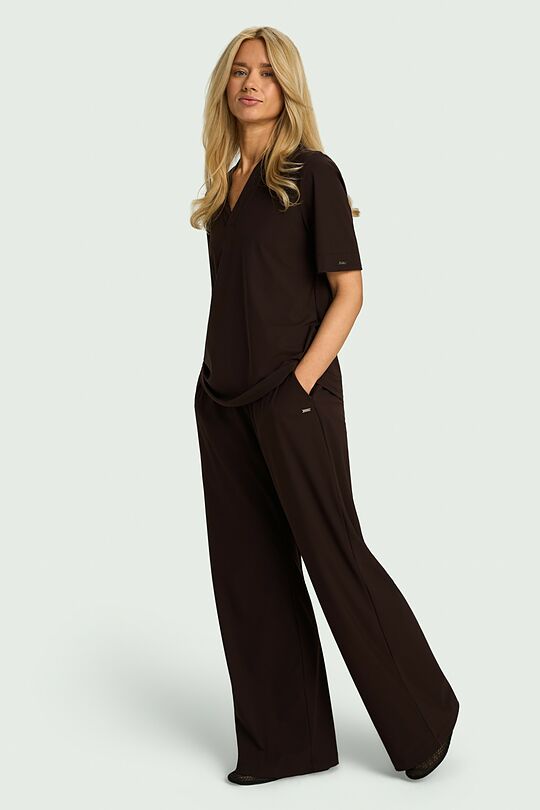 SENSITIVE fabric relaxed fit pants 1 | BROWN | Audimas