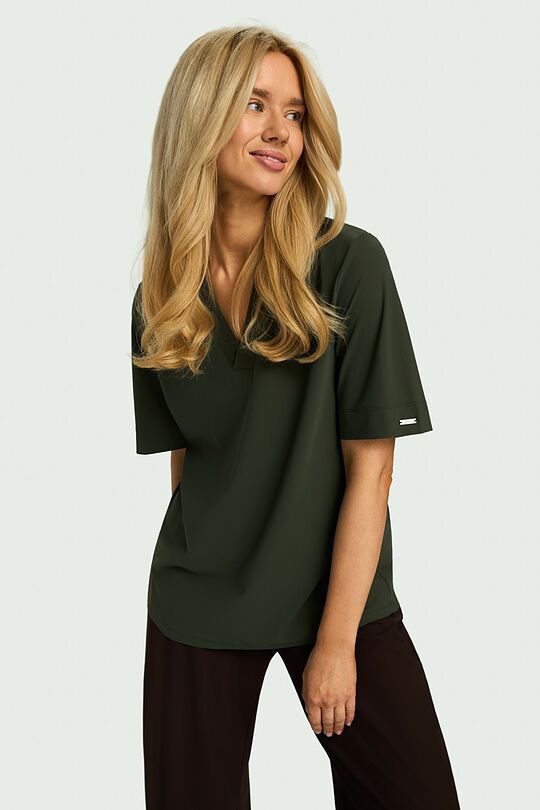 SENSITIVE fabric T-shirt 1 | CHAKI | Audimas