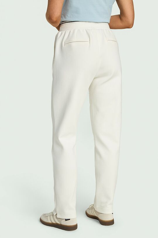 Cotton pique sweatpants 3 | WHITE | Audimas
