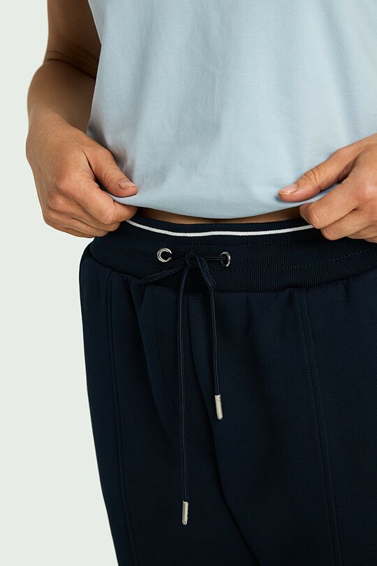 Cotton pique sweatpants 3 | Dark blue | Audimas