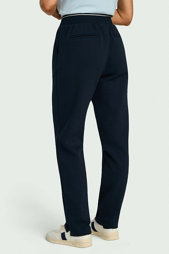 Cotton pique sweatpants 4 | Dark blue | Audimas