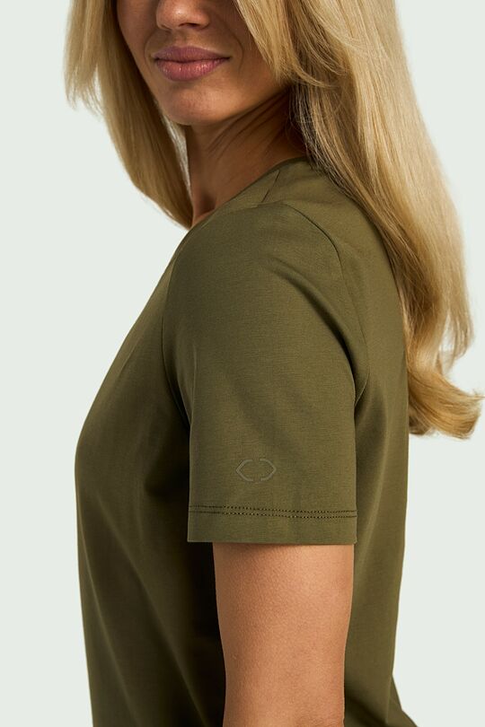 Short sleeve cotton T-shirt 3 | CHAKI | Audimas