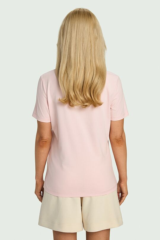 Short sleeve cotton T-shirt 2 | PINK | Audimas