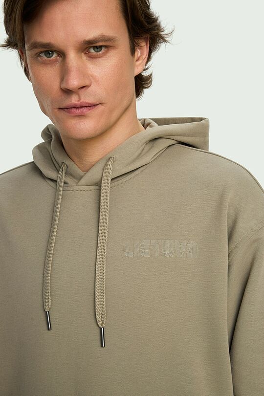 National collection cotton hoodie 3 | BROWN | Audimas