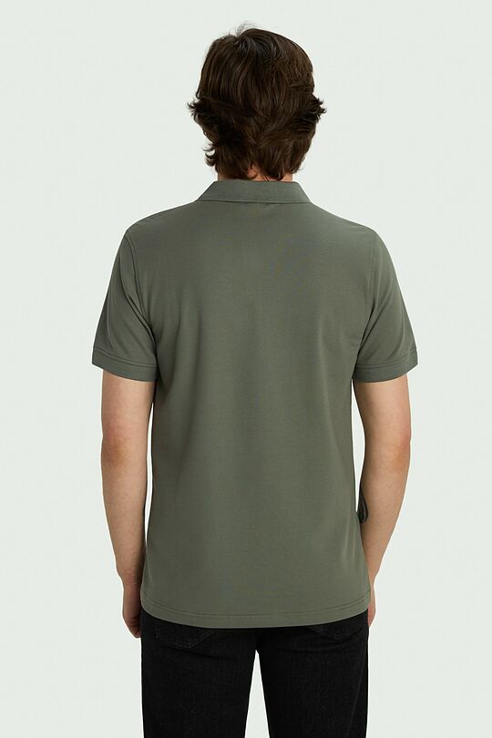 Cotton pique polo shirt 2 | GREEN | Audimas
