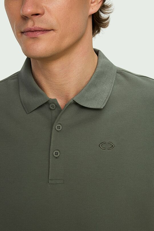 Cotton pique polo shirt 3 | GREEN | Audimas