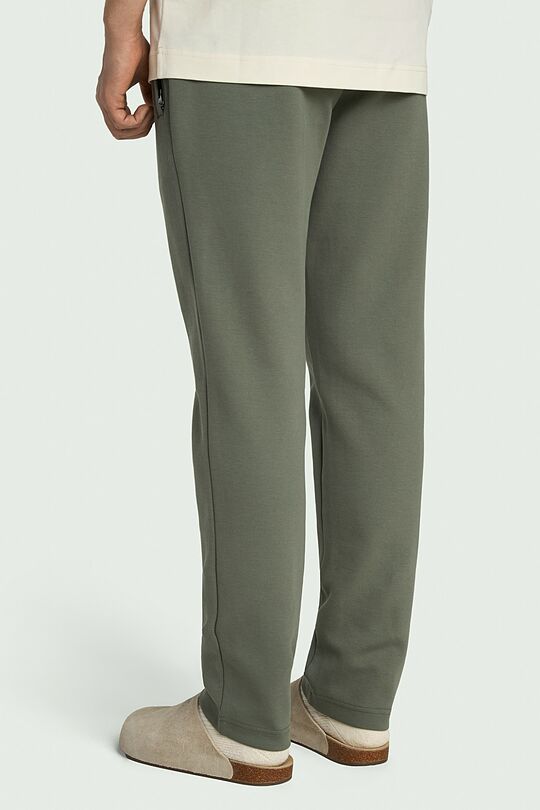 Cotton pique sweatpants 3 | GREEN | Audimas