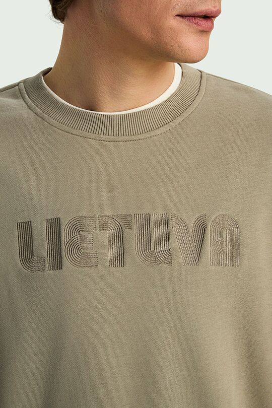 National collection cotton sweatshirt 3 | CHAKI | Audimas