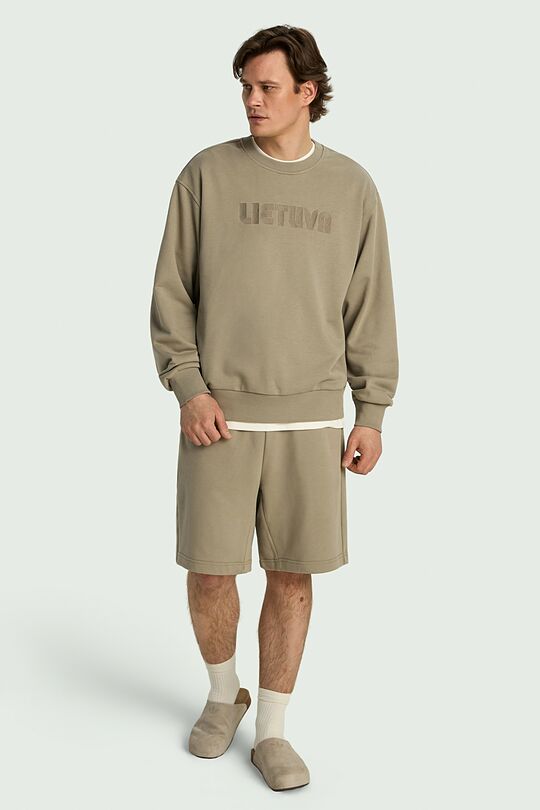 National collection cotton sweatshorts 1 | CHAKI | Audimas