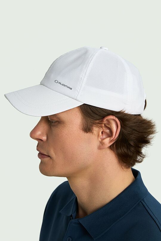 Lightweight sports cap 3 | WHITE | Audimas