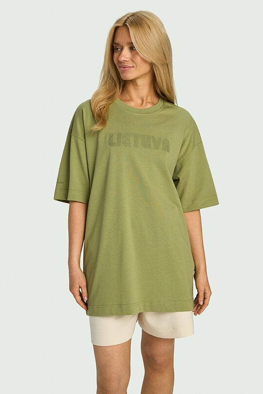 National collection oversized T-shirt 8 | GREEN | Audimas