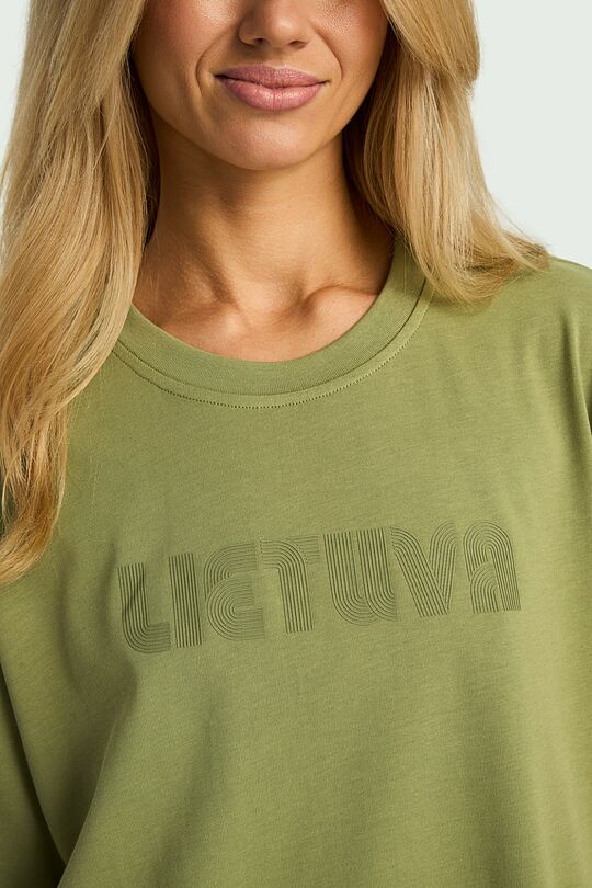National collection oversized T-shirt 5 | GREEN | Audimas